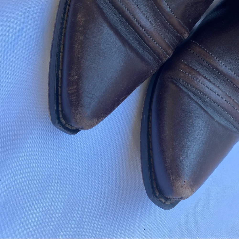 SOLD vintage Brown Cowboy Boots - Picture 6 of 9
